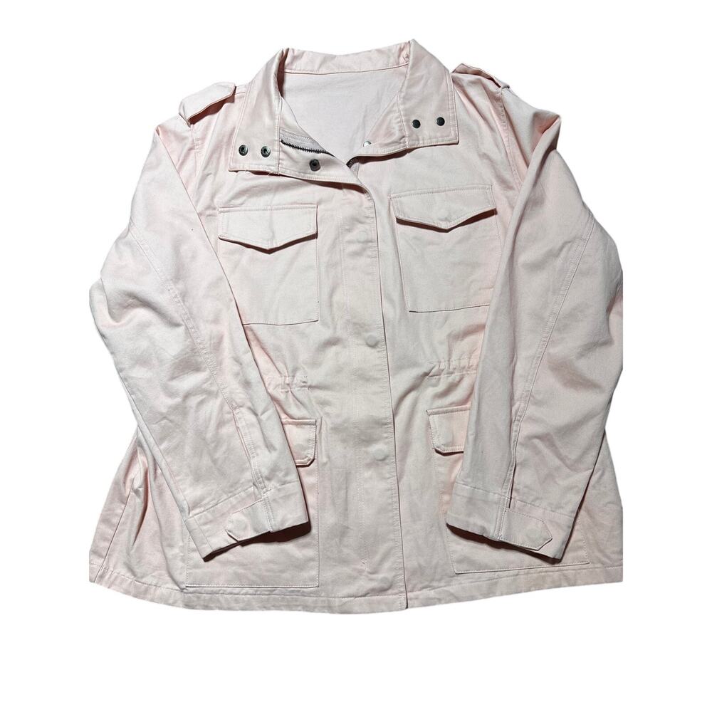 Womens 2XL Pastel Pink Adjustable Lightweight Spring Jacket